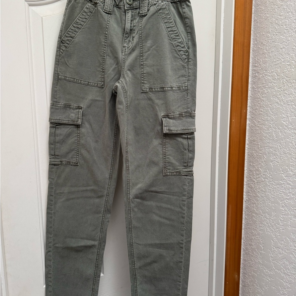 American Eagle Outfitters Junior Girls Olive Cargo Pants